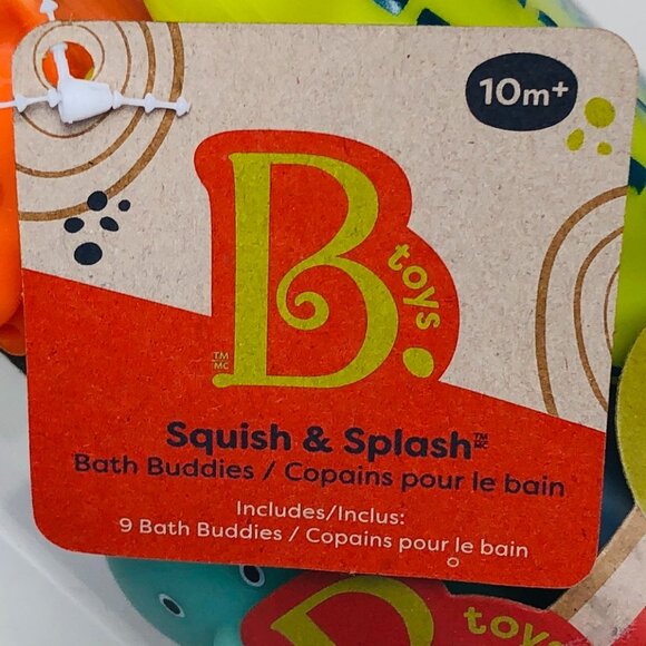 B. toys – Animal Bath Squirts – 9 Water Squirts For Baby 10 months New Sealed - Picture 12 of 12